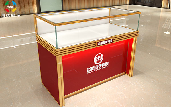 玻璃珠寶展柜、珠寶展柜顏色,珠寶展柜搭配,鴻鈦珠寶展柜廠家
